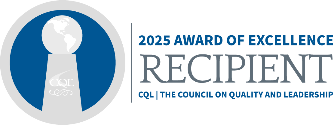 2025 Award of Excellence Recipient Logo from CQL