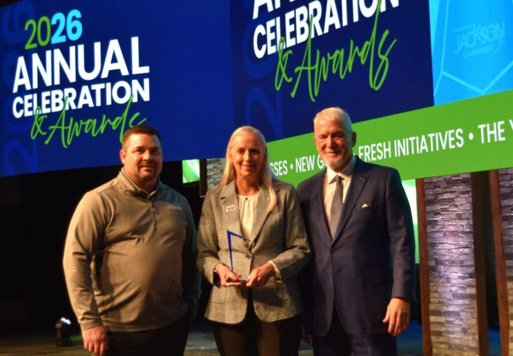 MHDS CEO Nora Buckley receives the 2025 Non-Profit of the Year Award