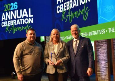 MHDS CEO Nora Buckley receives the 2025 Non-Profit of the Year Award